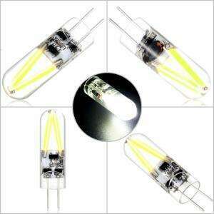 1 Led Lamp 2 Filaments Warm White 3w G4 