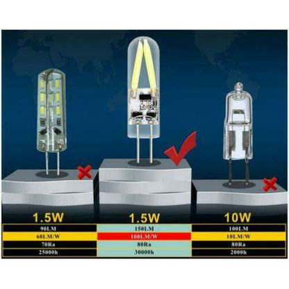 1 Led Lamp 2 Filaments Warm White 3w G4 