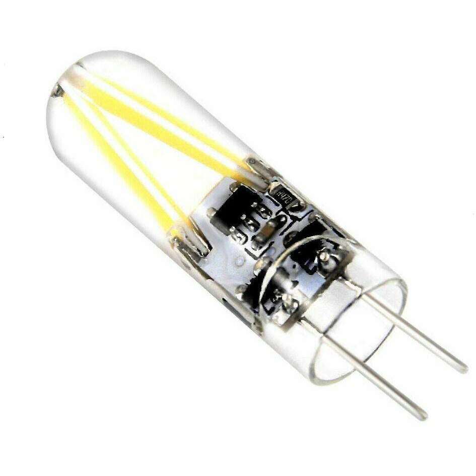 1 Led Lamp 2 Filaments Warm White 3w G4 