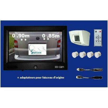 Kit Da Rearview Camera + Reversing Radars + Original Adapters 