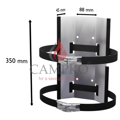 FIXATION Support Mural nu pour  bouteille gaz gpl